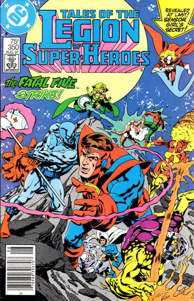 Cover for Tales of the Legion of Super-Heroes (DC, 1984 series) #350 [Newsstand]