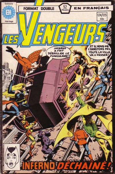 Cover for Les Vengeurs (Editions Héritage, 1974 series) #124/125