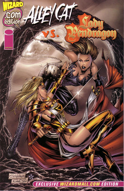 Cover for Alley Cat vs. Lady Pendragon.com (Wizard Entertainment, 1999 series) 