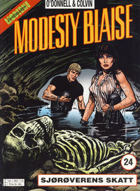 Cover Thumbnail for Modesty Blaise (Hjemmet / Egmont, 1998 series) #24 - Sjørøverens skatt [Reutsendelse bc 382 13]