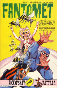 Cover for Fantomet (Semic, 1976 series) #17/1988