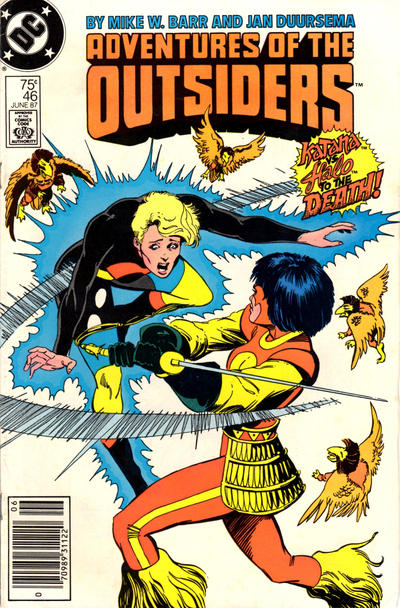 Cover for Adventures of the Outsiders (DC, 1986 series) #46 [Newsstand]