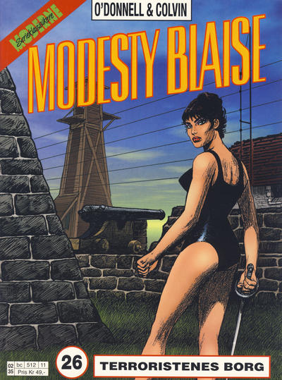 Cover for Modesty Blaise (Hjemmet / Egmont, 1998 series) #26 - Terroristenes borg [Reutsendelse bc 512 11]