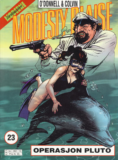 Cover for Modesty Blaise (Hjemmet / Egmont, 1998 series) #23 - Operasjon Pluto [Reutsendelse bc 382 13]