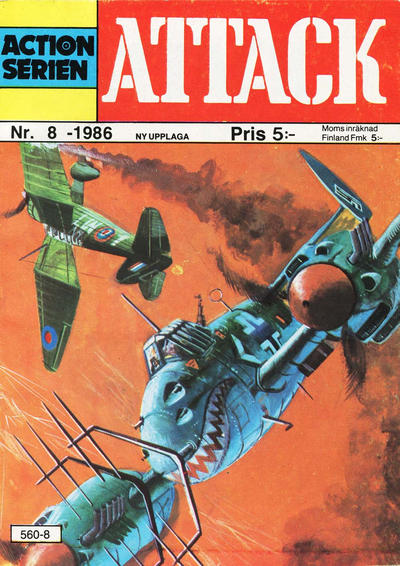 Cover for Actionserien (Pingvinförlaget, 1977 series) #8/1986
