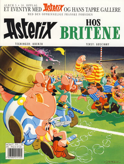Cover for Asterix (Hjemmet / Egmont, 1969 series) #5 - Asterix hos britene [10. opplag]