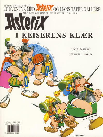 Cover for Asterix (Hjemmet / Egmont, 1969 series) #6 - Asterix i keiserens klær [10. opplag]