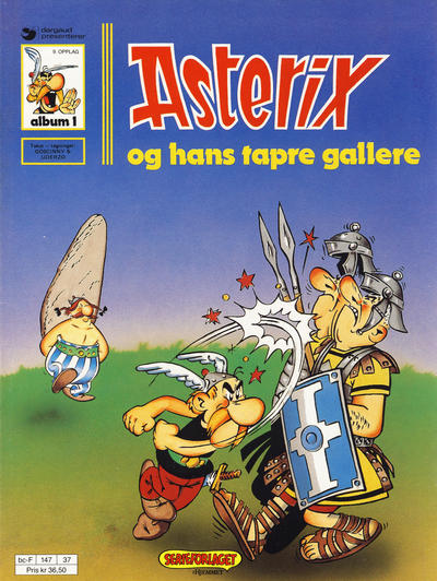 Cover for Asterix (Hjemmet / Egmont, 1969 series) #1 - Asterix og hans tapre gallere [9. opplag]