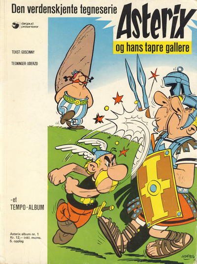 Cover for Asterix (Hjemmet / Egmont, 1969 series) #1 - Asterix og hans tapre gallere [5. opplag]