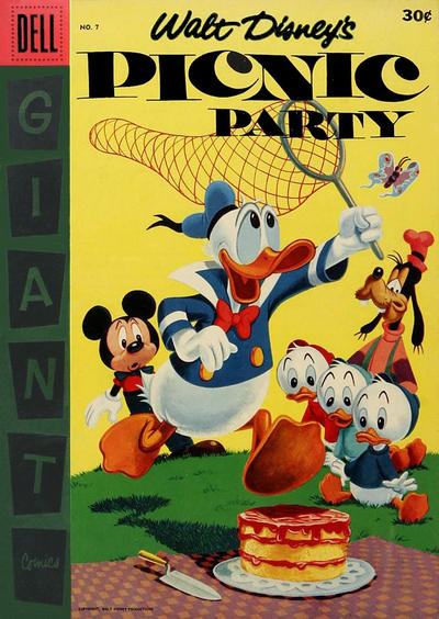Cover for Walt Disney's Picnic Party (Dell, 1955 series) #7 [Canadian]