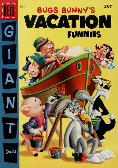 Cover for Bugs Bunny's Vacation Funnies (Dell, 1951 series) #7 [Canadian]