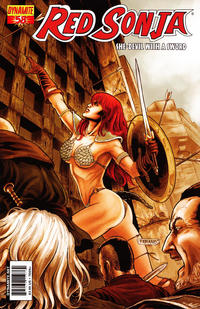 Cover for Red Sonja (Dynamite Entertainment, 2005 series) #58 [Cover A Fabiano Neves]