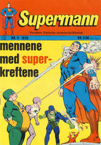 Cover Thumbnail for Supermann (Illustrerte Klassikere / Williams Forlag, 1969 series) #11/1970