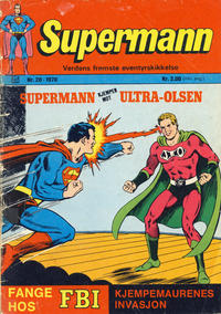 Cover Thumbnail for Supermann (Illustrerte Klassikere / Williams Forlag, 1969 series) #20/1970