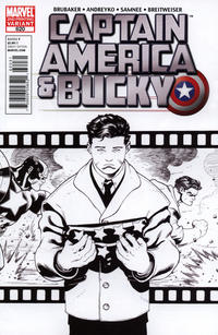 Cover for Captain America and Bucky (Marvel, 2011 series) #620 [2nd Printing Sketch Variant by Ed McGuinness]