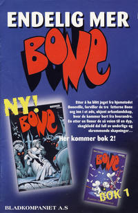 Cover Thumbnail for Bone [Endelig mer Bone] (Bladkompaniet / Schibsted, 2000 series) 