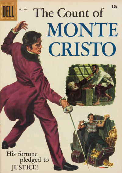 Cover for Four Color (Dell, 1942 series) #794 - The Count of Monte Cristo [Price variant]
