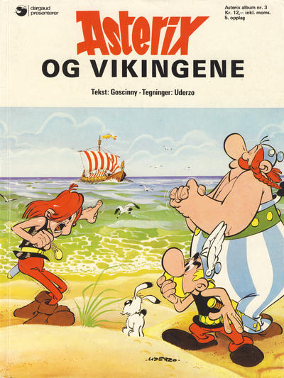 Cover for Asterix (Hjemmet / Egmont, 1969 series) #3 - Asterix og vikingene [5. opplag]