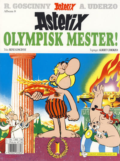Cover for Asterix (Hjemmet / Egmont, 1969 series) #8 - Olympisk mester! [10. opplag [9. opplag]]