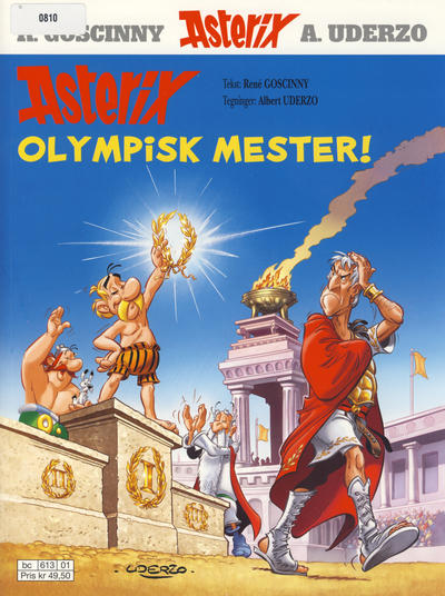 Cover for Asterix (Hjemmet / Egmont, 1969 series) #8 - Olympisk mester! [11. opplag [10. opplag]]