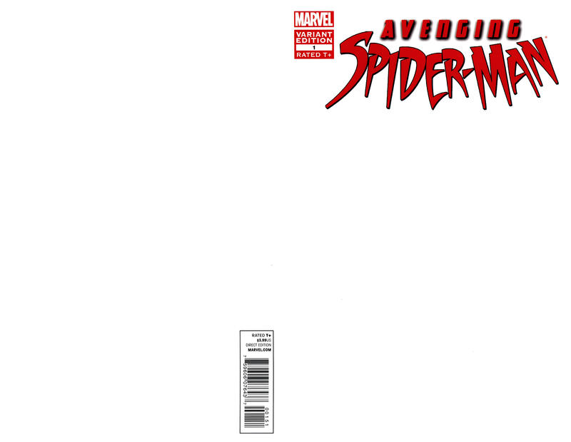 Cover for Avenging Spider-Man (Marvel, 2012 series) #1 [Variant Edition - Blank Cover]