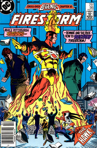 Cover for The Fury of Firestorm (DC, 1982 series) #56 [Newsstand]