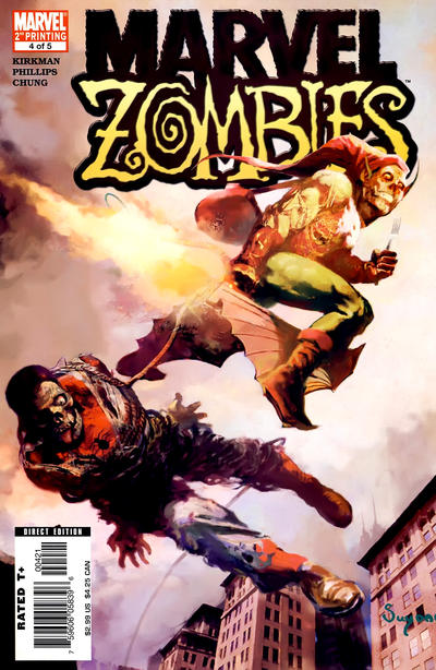 Cover for Marvel Zombies (Marvel, 2006 series) #4 [2nd Printing Variant by Arthur Suydam]
