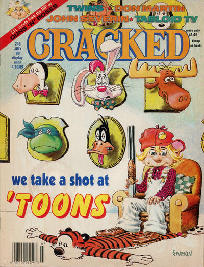 Cover for Cracked (Globe Communications, 1985 series) #245