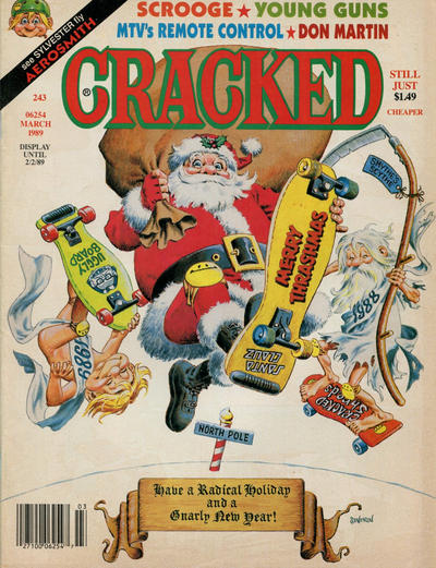 Cover for Cracked (Globe Communications, 1985 series) #243