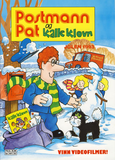 Cover for Postmann Pat (Semic, 1989 series) #1993 - Postmann Pat og Kalle Klovn julen 1993
