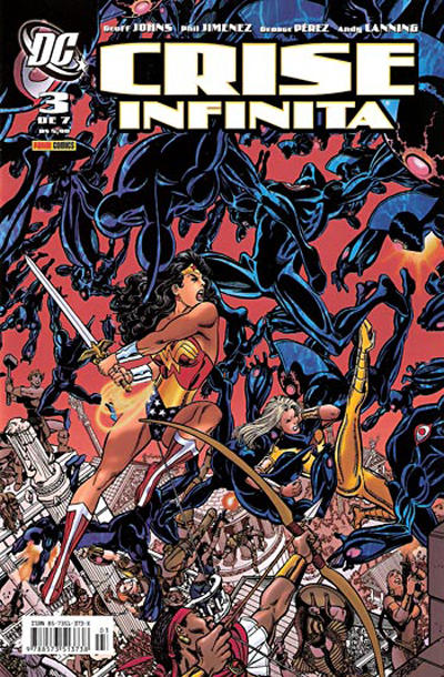 Cover for Crise Infinita (Panini Brasil, 2006 series) #3 [Capa George Pérez]