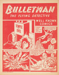 Cover Thumbnail for Bulletman the Flying Detective [Well Known Comics] (Fawcett, 1942 series) 