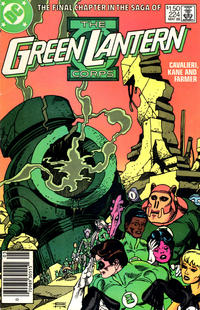Cover Thumbnail for The Green Lantern Corps (DC, 1986 series) #224 [Newsstand]