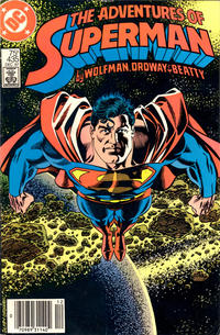 Cover Thumbnail for Adventures of Superman (DC, 1987 series) #435 [Newsstand]