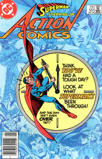 Cover Thumbnail for Action Comics (DC, 1938 series) #551 [Newsstand]