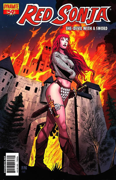 Cover for Red Sonja (Dynamite Entertainment, 2005 series) #59 [Cover B Walter Geovani ]