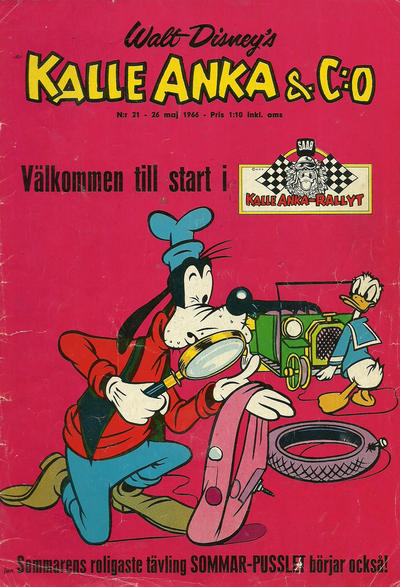 Cover for Kalle Anka & C:o (Hemmets Journal, 1957 series) #21/1966