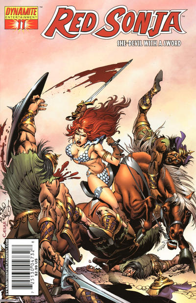 Cover for Red Sonja (Dynamite Entertainment, 2005 series) #11 [Pablo Marcos Cover]