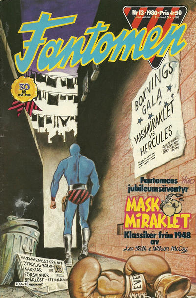 Cover for Fantomen (Semic, 1958 series) #13/1980