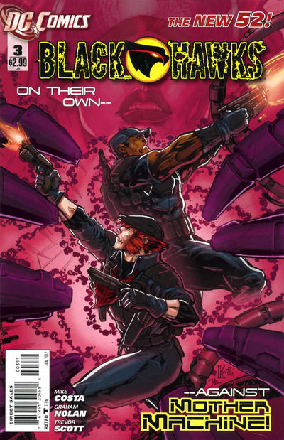 Cover for Blackhawks (DC, 2011 series) #3