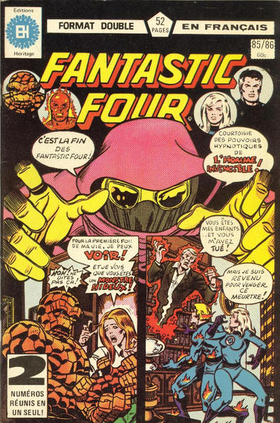 Cover for Fantastic Four (Editions Héritage, 1968 series) #85/86
