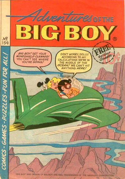 Cover for Adventures of the Big Boy (Webs Adventure Corporation, 1957 series) #154 [West]