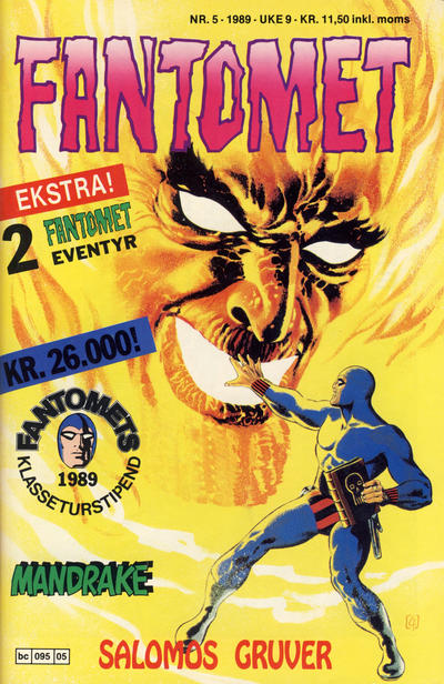 Cover for Fantomet (Semic, 1976 series) #5/1989