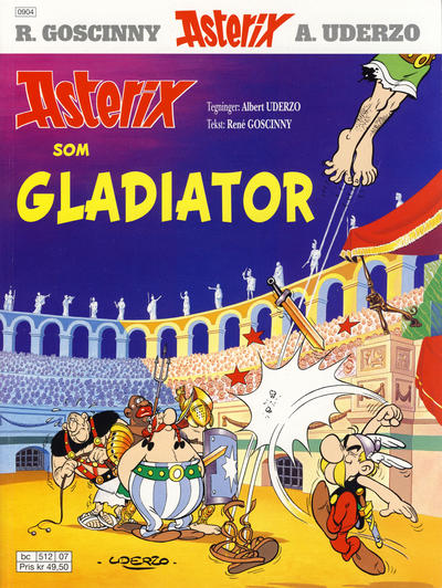 Cover for Asterix (Hjemmet / Egmont, 1969 series) #11 - Asterix som gladiator [10. opplag [9. opplag]]