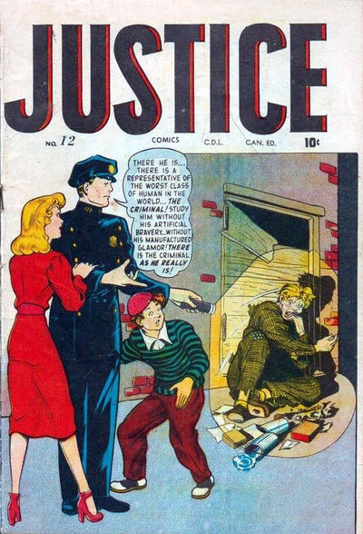 Cover for Justice Comics (Bell Features, 1948 ? series) #12
