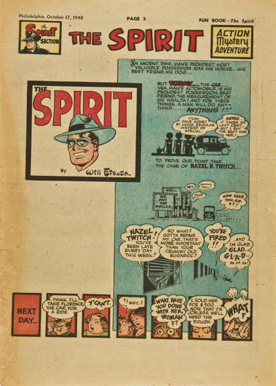 Cover for The Spirit (Register and Tribune Syndicate, 1940 series) #10/17/1948