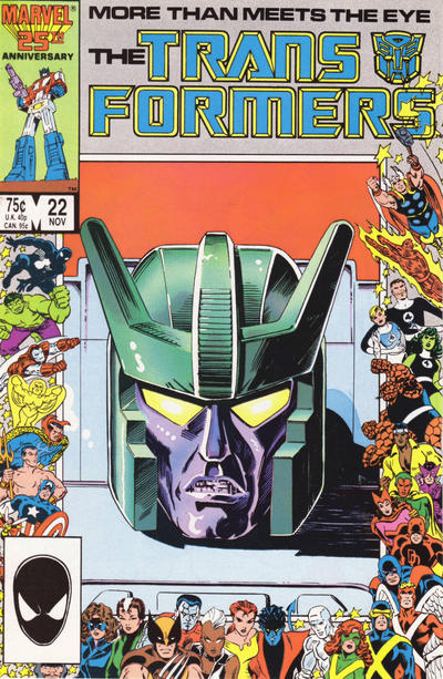 Cover for The Transformers (Marvel, 1984 series) #22 [Direct]