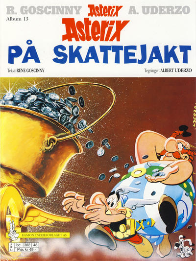 Cover for Asterix (Hjemmet / Egmont, 1969 series) #13 - Asterix på skattejakt [8. opplag]