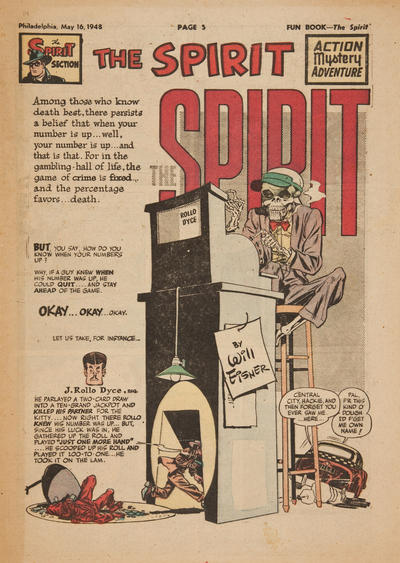 Cover for The Spirit (Register and Tribune Syndicate, 1940 series) #5/16/1948