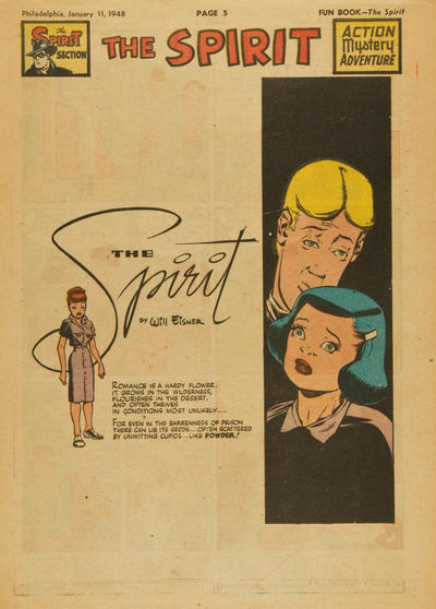 Cover for The Spirit (Register and Tribune Syndicate, 1940 series) #1/11/1948